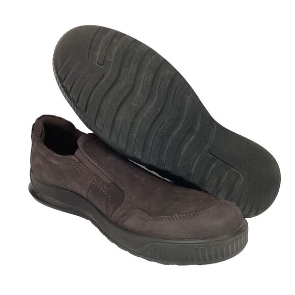 Ecco Fusion - Men's Sz 46(US 12-12.5) Brown Leather - Low Pull-On Sneakers - Picture 1 of 8